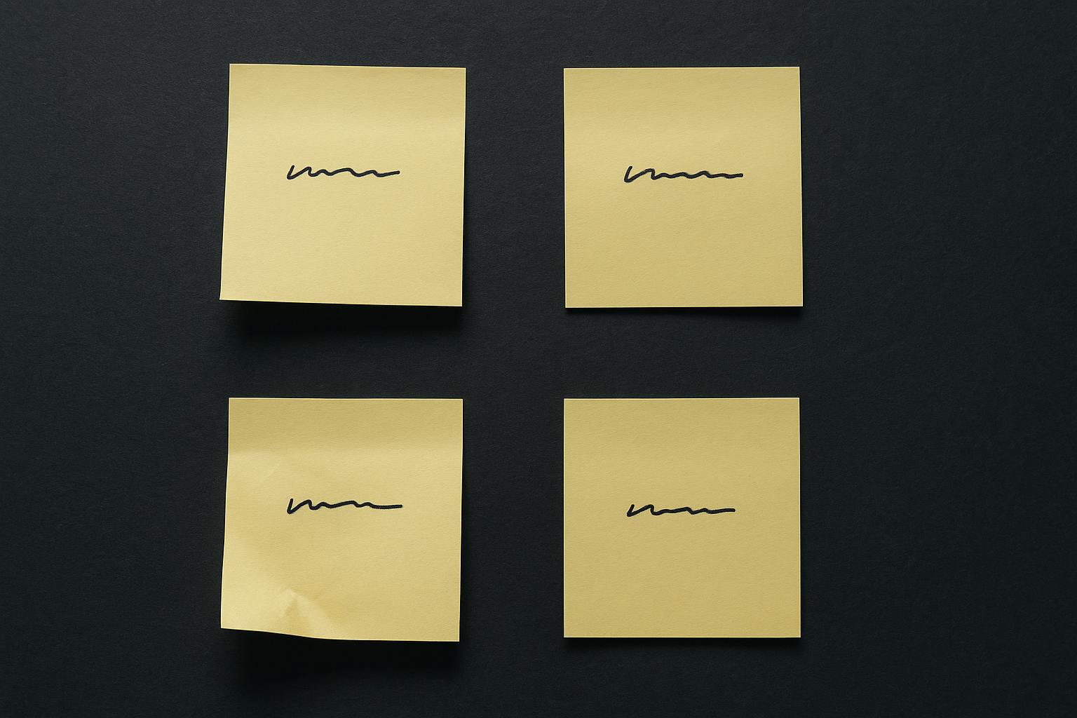 A single line drawing that gradually widens into a broader band, photographed on a dark background
